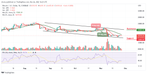 Bitcoin Price Prediction for Today, November 26: BTC/USD May Experience Another Drop Below $16,500