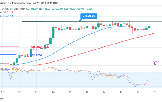 Bitcoin Price Prediction for Today, January 20: BTC Price Stabilizes Above $21K