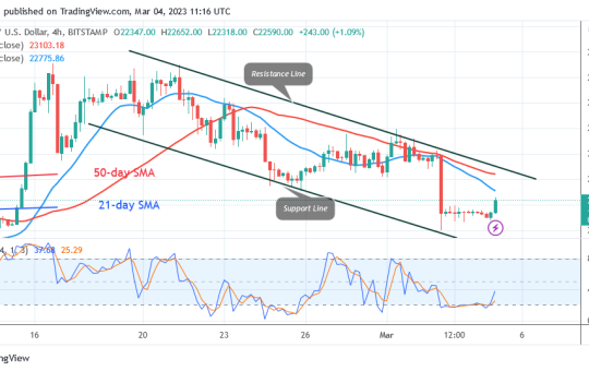 Bitcoin Price Prediction for Today, March 4: BTC Price Risks Another Price Drop as It Faces Rejection at $22.5K