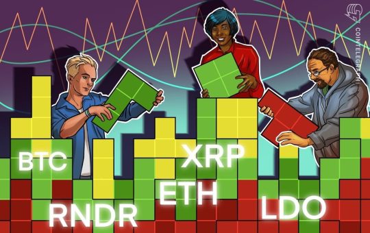 A sideways Bitcoin price could lead to breakouts in ETH, XRP, LDO and RNDR