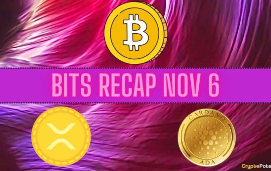 Bitcoin Price Targets, Ripple (XRP) Developments, Cardano (ADA) Price Predictions: Bits Recap Nov 6